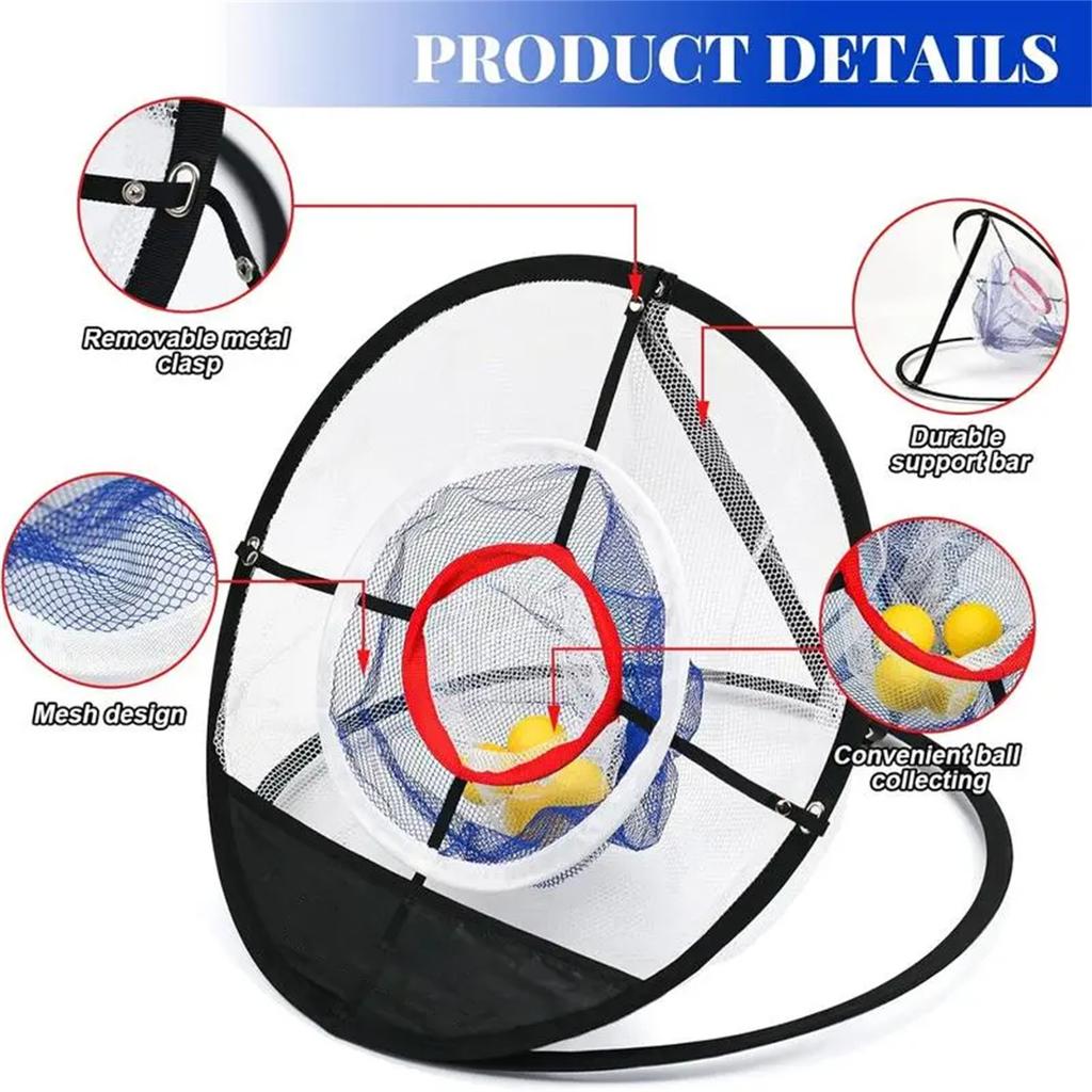 Golf Portable Club Cutting Practice Net Available Indoor And Outdoor Functions