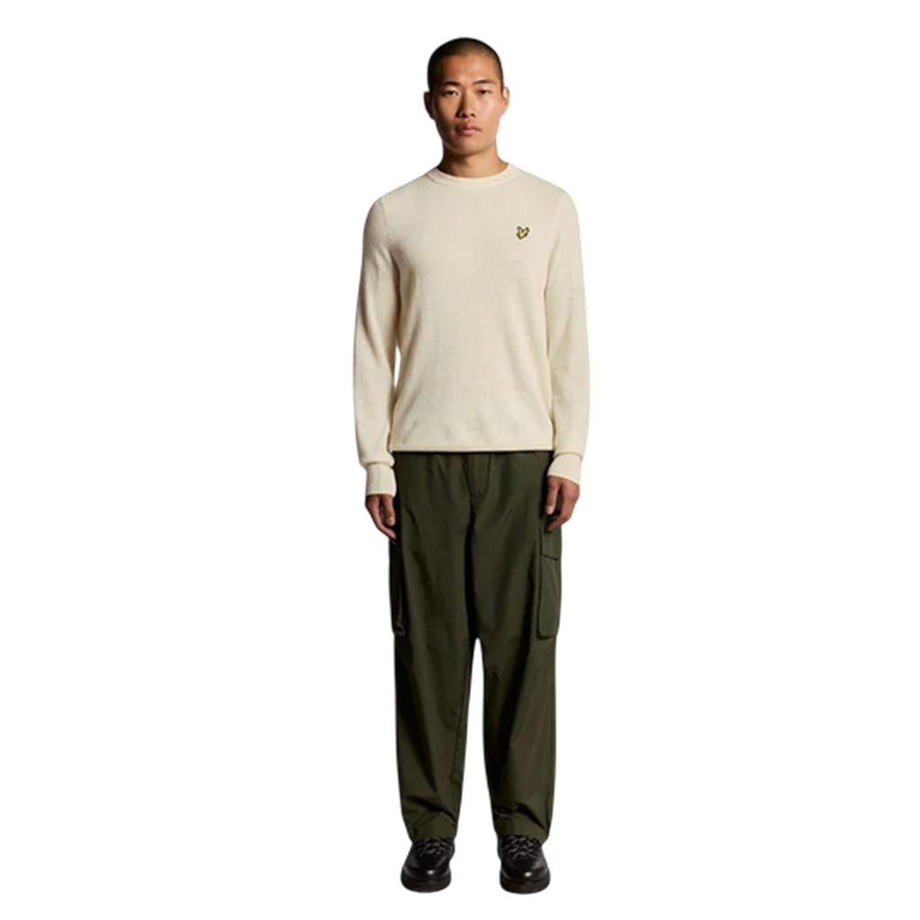 Lyle & Scott Mens Embroidered Logo Crew Neck Long-Sleeved Sweater Top