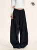 Yongfang Unisex Wide-Leg Casual Suit Pants