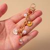 Aihua Cute Keychain Y2K Summer Beach Pearl Shell Key Chains For Women Girls Handbag Pendants Keyring Ocean Vacation Jewelry Gift