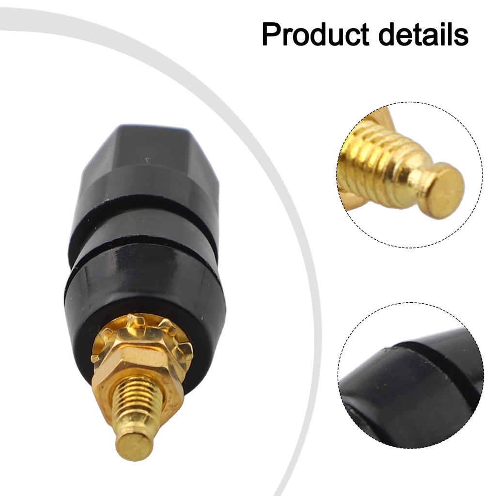 Audio Equipment Setup Audio Speaker Binding Post Gold Plated Terminal 4mm Diameter Of The Tail Hole Maximum Signal Transmission