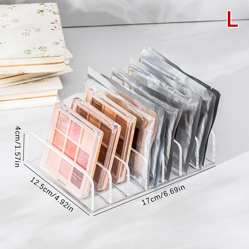 Makeup Organizer Desktop Multi-cell Display Box Makeup Blush Kosmetikk Hylle 7-roms plast øyenskyggebrett Oppbevaringsboks