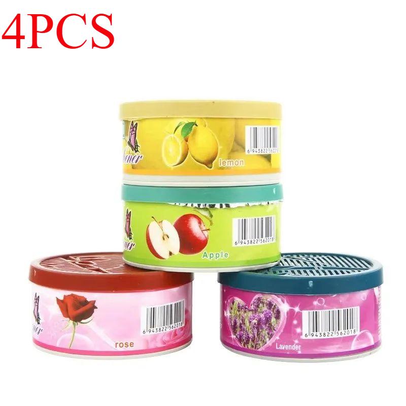 

4-упаковка твердого освежителя воздуха - 4 аромата для автомобиля, ванной комнаты и отеля - дезодорант-ароматизатор, устраняющий запахи 4 Scents разноцветный