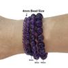 Natural Stone Beads Elastic Bracelets For Women Men 6mm Amethyst Quartzs Agates Black Onyx Beads Bracelet Female Jewelry Bangle