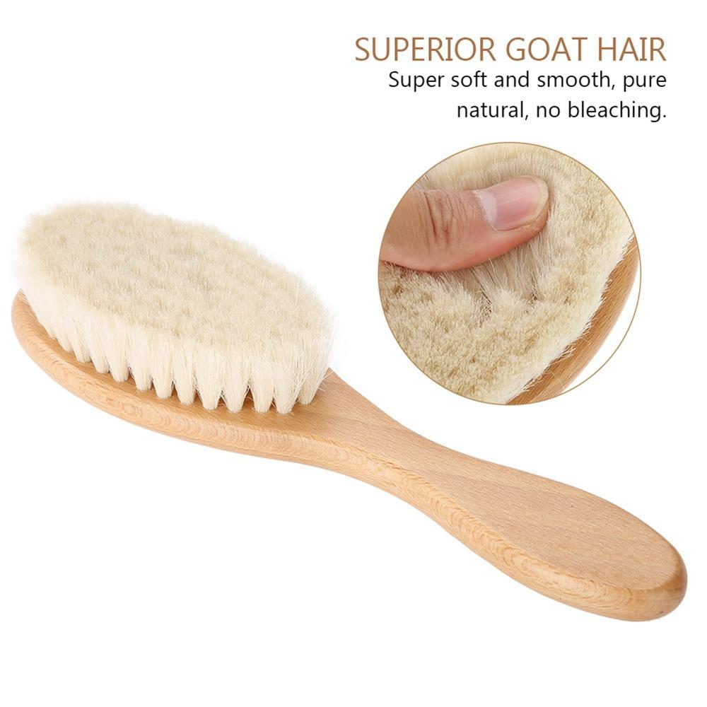 Soft Oil Head Brush Wooden Handle Hair Styling Brush Scalp Grooming Hair Cleaning Brush  Home Use