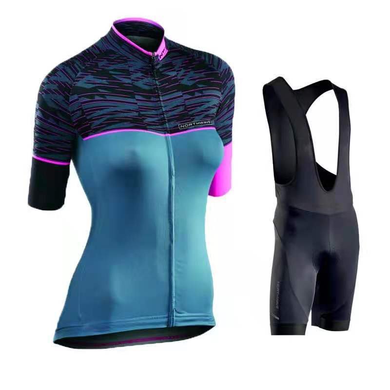 2026 Breathable Cycling Clothing Set Cycling Uniform Short Sleeve Set Summer Women's Mountain Road Cycling Suit: Sweat Absorption and Breathability
