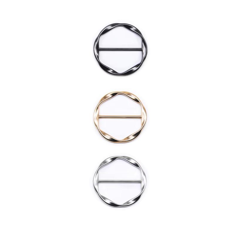 3/6ks Jednoduché Módní Kovové Spony Nastavitelné Spony na Roh Trička a Zapínání na Dekoraci Šátků pro Ženy Stylové Doplňky