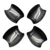 TADOKAPATU Door Handle Protector Cover for Toyota Crown Crossover TZSH35 AZSH35 2022 ABS Resin Silver Carbon Fiber Piano Black Bowl Garnish 4 PCS