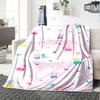 Custom Name Peppa Pig Theme Printed Blanket - Perfect for Couch, Bed, Travel & Outdoor Use | Machine Washable, Cozy & Durable.