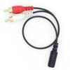 mm to mm RCA AV Camcorder Video Cable Female to 2RCA QiCheng&LYS 3.5 3.5 (3.5 Male)