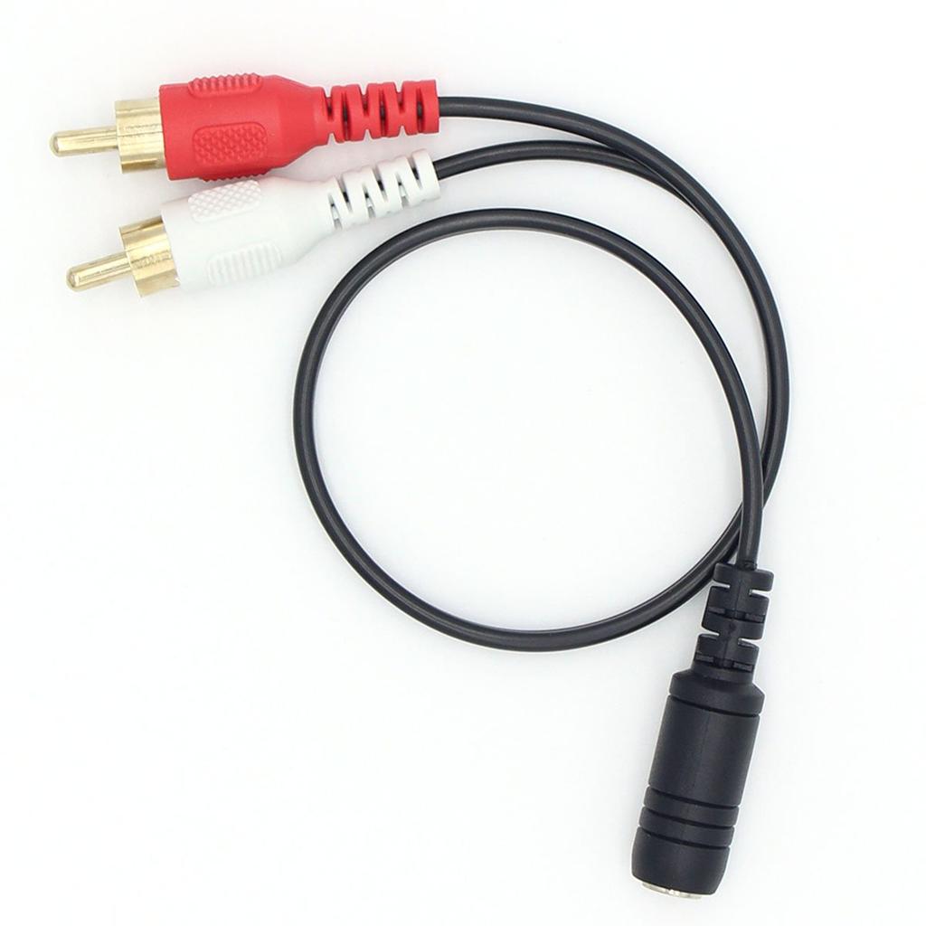 mm to mm RCA AV Camcorder Video Cable Female to 2RCA QiCheng&LYS 3.5 3.5 (3.5 Male)