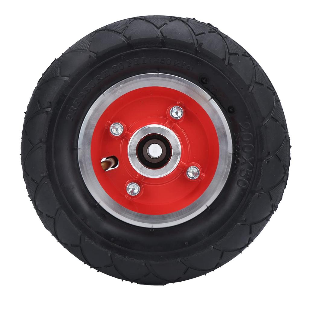 Pneu de Cubo Traseiro para Patinete Elétrico de 8 Polegadas 200x50, Pneu de Patinete Elétrico 200x50 com Cubo Confortável para Passeio