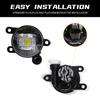 LED DRL Fog Lamps For Ford Ranger Raptor    Daytime Running Lights Car Front Bumper Driving Daylight White Yellow