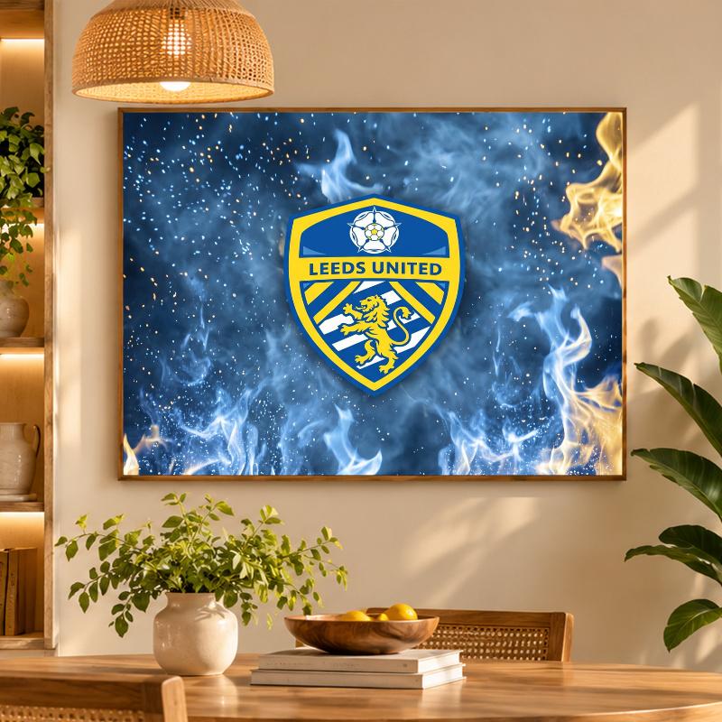 5D Diamond Painting Leeds United Football DIY Full Drill Diamond Art Kit Home Decoration