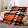 1Pc Autumnal Plaid Blanket Soft And Comfortable Casual Warm Camping Travel Christmas Halloween Xmas Gift M924190