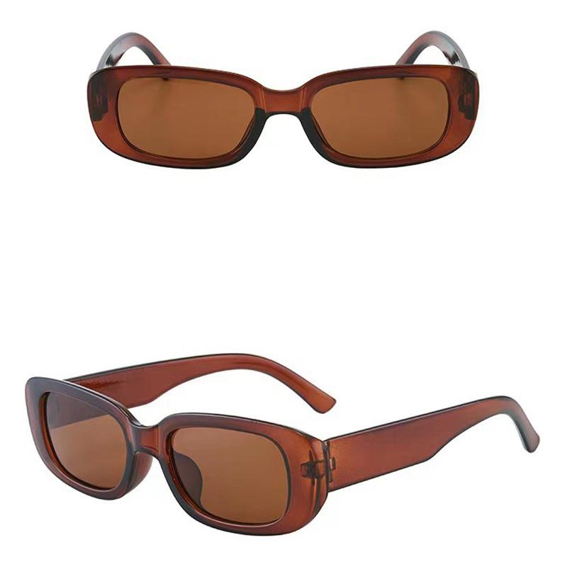 5pcs Sunglasses Retro UV Blocking Rectangle Lightweight Driving Sun Glasses for Men Women