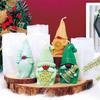 3D Christmas Dwarf Hold Tree Snowflake  Silicone Candle Mold DIY Used Make Candles Plaster Ornaments Christmas Decorations Mould