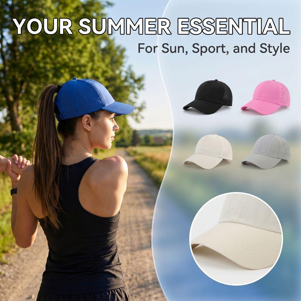 Quick-Drying Women‘s Baseball Caps Lightweight Sport Cap Unisex Peaked Cap Outdoor Sports