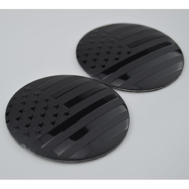 4X 56.5mm=2.24 Inches Black N Flag Wheel Hub Center Cap Emblems for Hub Center Cap US