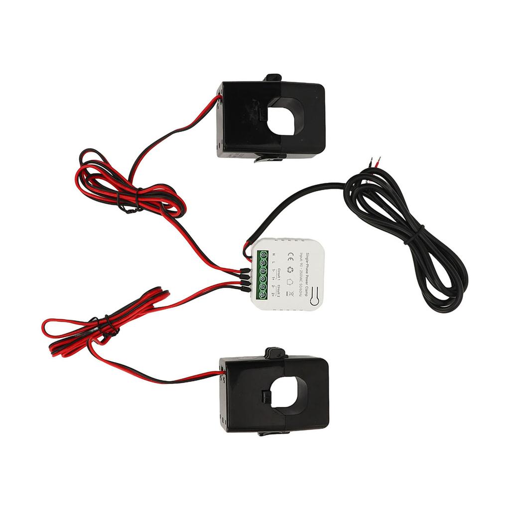 Compteur d'énergie intelligent APP Surveillance Moniteur d'électricité avec transformateur de courant 2x300A pour Zigbee