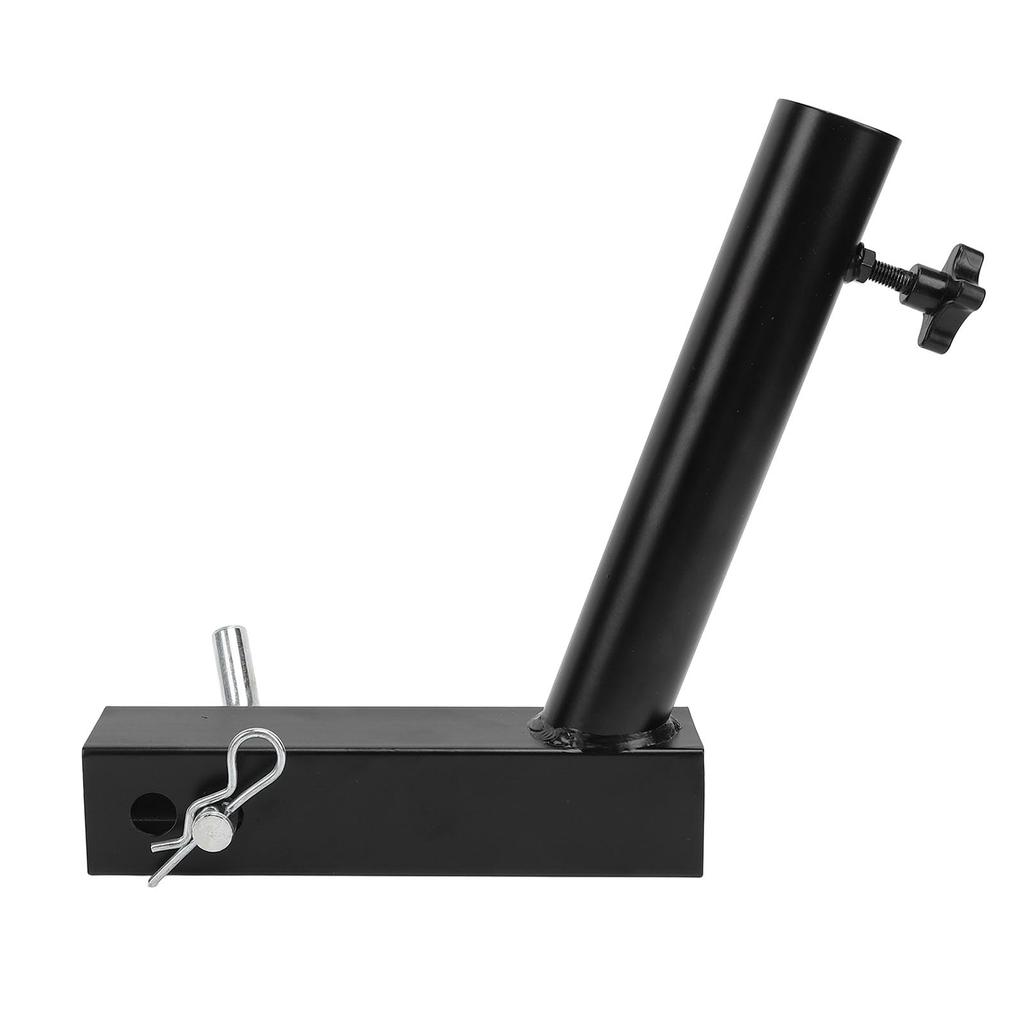 Heavy-Duty Metal Alloy Angled Hitch Flag Pole Holder, Universal Trailer Truck RV Hitch Flag Pole Mount for 2-Inch Hitch Receivers