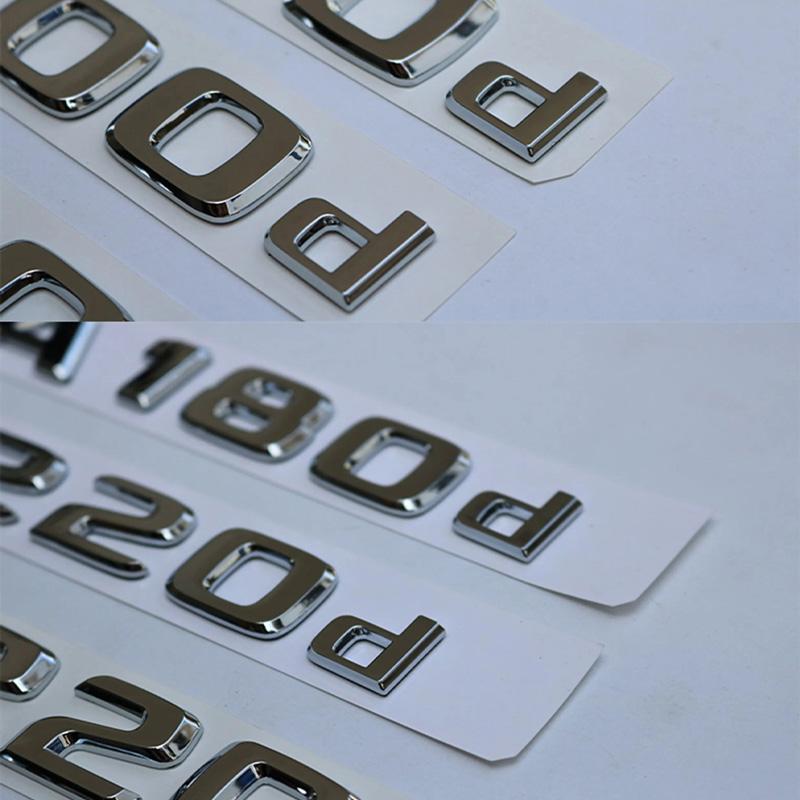 YTW1 3D Letter Car Sticker Modified Tail Trunk Emblem Badge for Mercedes Benz G Class G55 G63 G65 G200 G230 G300 G350 G400 G500 G550
