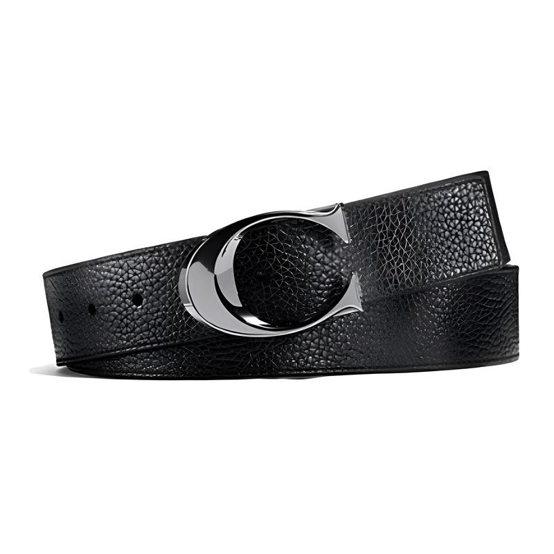 Coach SCULPTED C Pin Buckle Grained