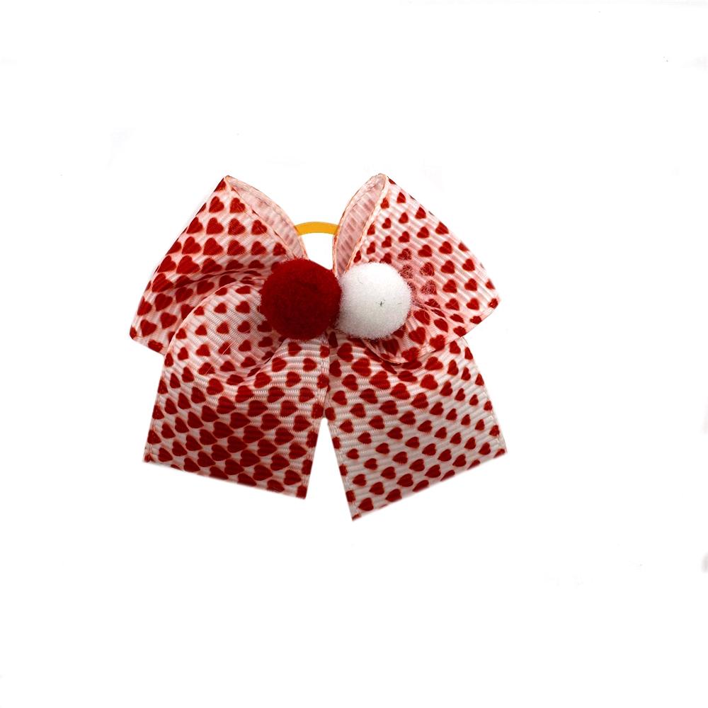 50/100pcs Valentine's Day Pet Dog Hair Bows for Puppy Small Dogs Grooming Bows Dog Hair Accessories Pet Supplies Pink Bows