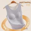 Middle/High School Girls' Warm Fleece-Lined Vest with Development Bra and Belly Protector