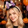Ghost Halloween Party Hair Band Bow Cone Hat Hair Hoop Personality Halloween Hair Clip  Lady