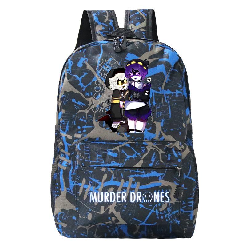 Anime Murder Drones Peripheral Fashion Children's Backpack Large Capacity Load Reduction Student Leisure School Bag