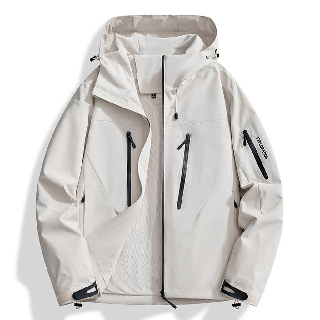 Ladies' Loose Comfortable Fashionable Outdoor Windproof And Waterproof Jacket With Characters(EXPLORATION)Jacket