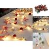 Stunning 2 Meter Led Pine Cone String Lights Battery Operated For Festive Christmas Decor