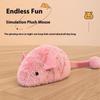 Interactive Plush Mouse Cat Toy With Night Fluorescence Simulation Mouse Cat Self Entertainment Indoor Pet Toy