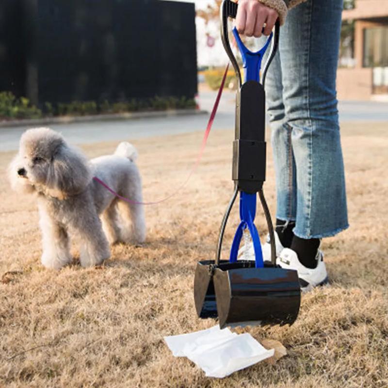 Scooper pour animaux de compagnie, pince à merde pour chiens, manche Long, mâchoire, cuillère à merde, nettoyeur d'excréments d'animaux en plein air, collecteur d'excréments, outils de nettoyage