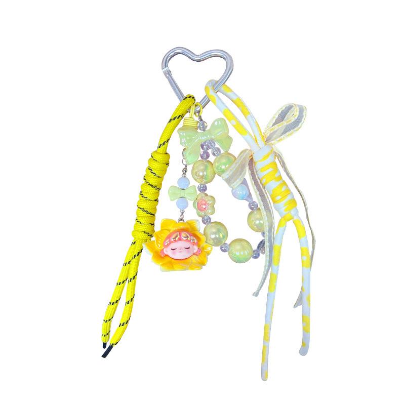 Miu DIY Cute Fruit Hand Rope, Keychain, Schoolbag Pendant, Female Couple, Car Key Chain, Bag, Small Pendant.