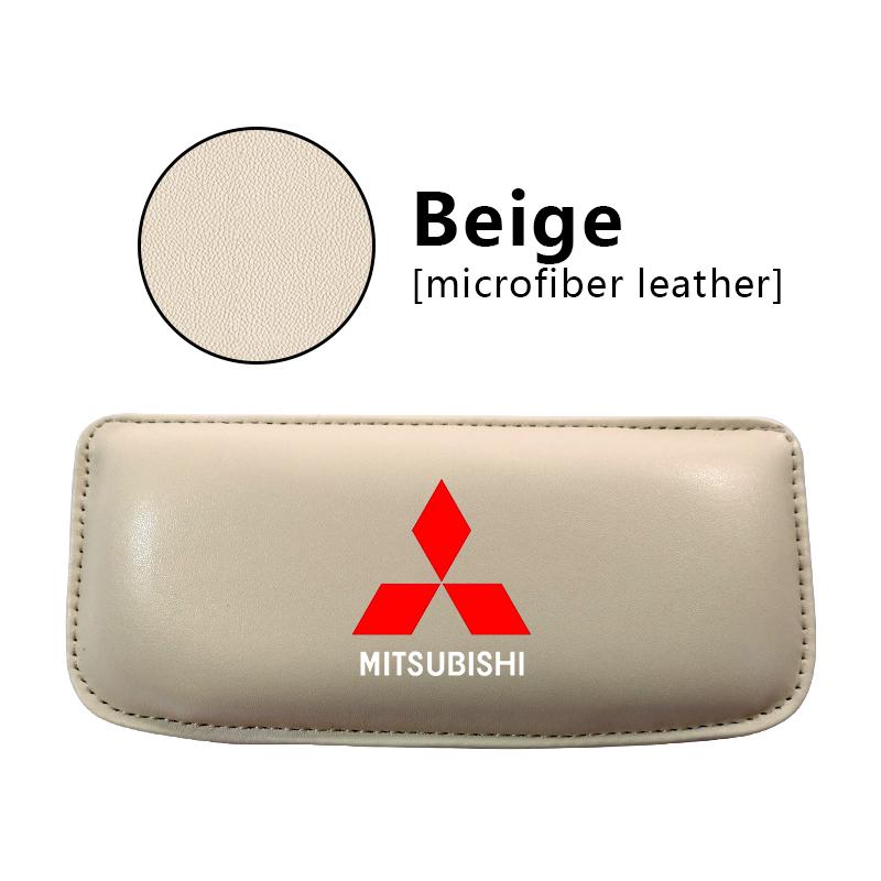 

Leather Knee Pad Car Interior Pillow Comfortable Elastic Cushion For Mitsubishi Lancer L200 Pajero Sport Attrage Mirage Eclipse бежевий