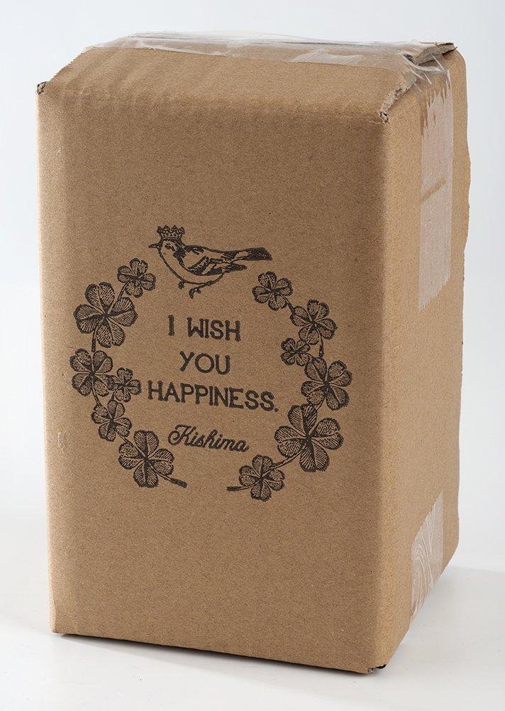 Kishima Owl Welcome 10cm Wide x 10cm Deep x Board, White, 16.5cm High, KH-61095