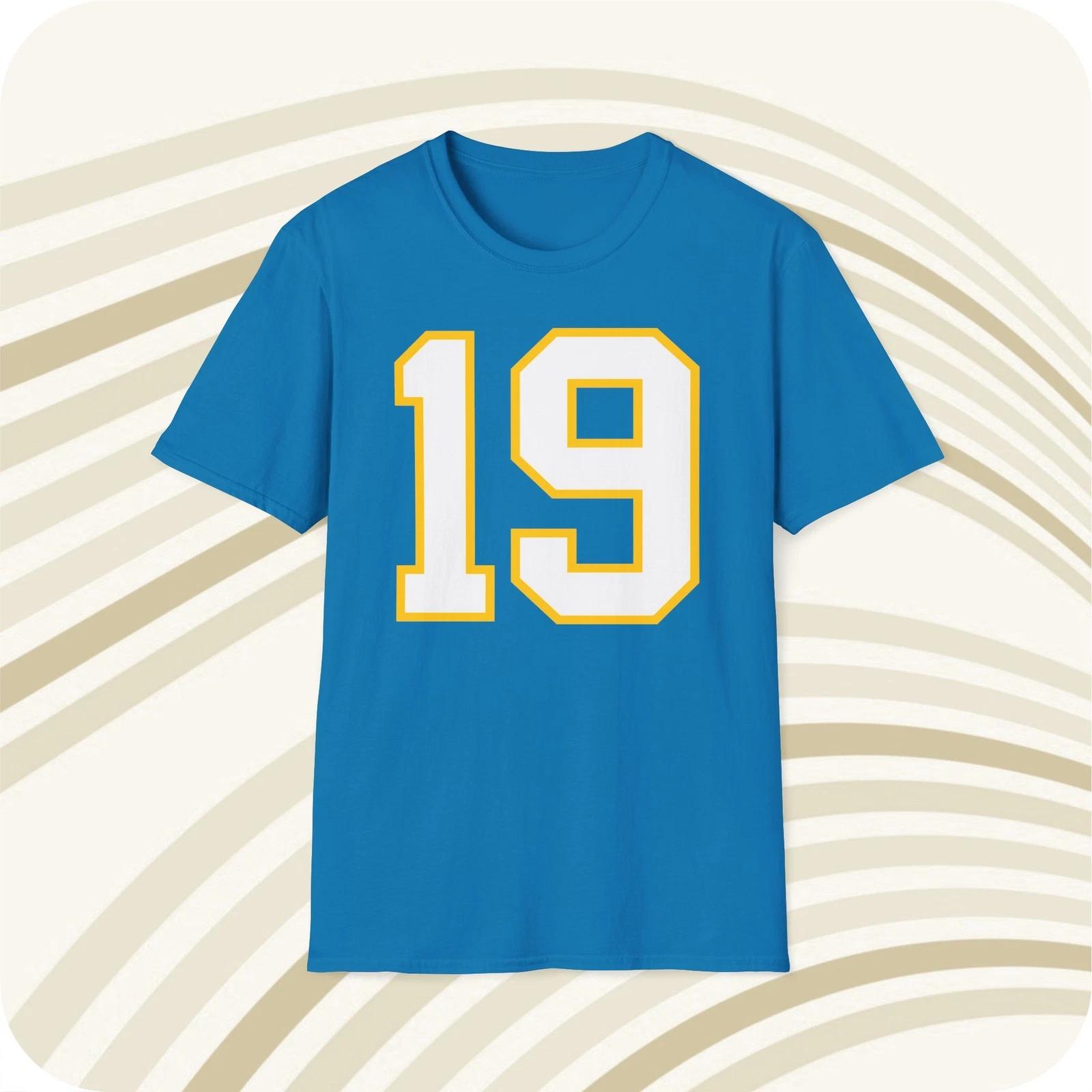

Lance Alworth #19 San Diego Chargers Jersey T shirt - Front & Back Print XL