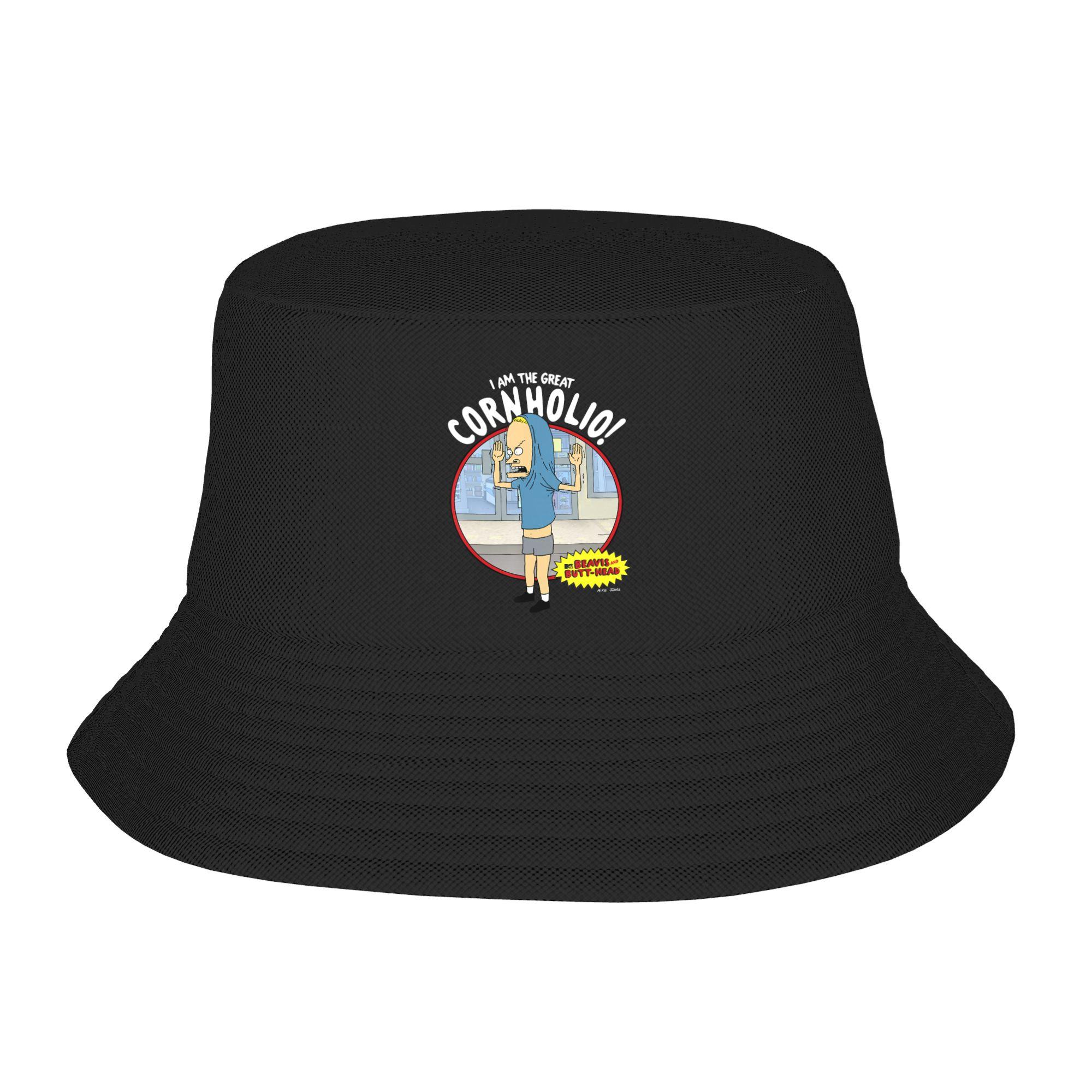 Yiran Dayang Hat Women's Beavis And Butt-Head The Great Cornholio Bucket Hat Foldable Fisherman Hats Summer Trendy Hunting Caps Hip Hop Graphic Sun Hat Cm