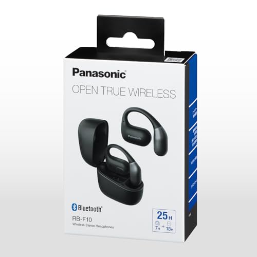 Panasonic Wireless Earphones, Open-Type, Multi-Point, Black, RB-F10D-K