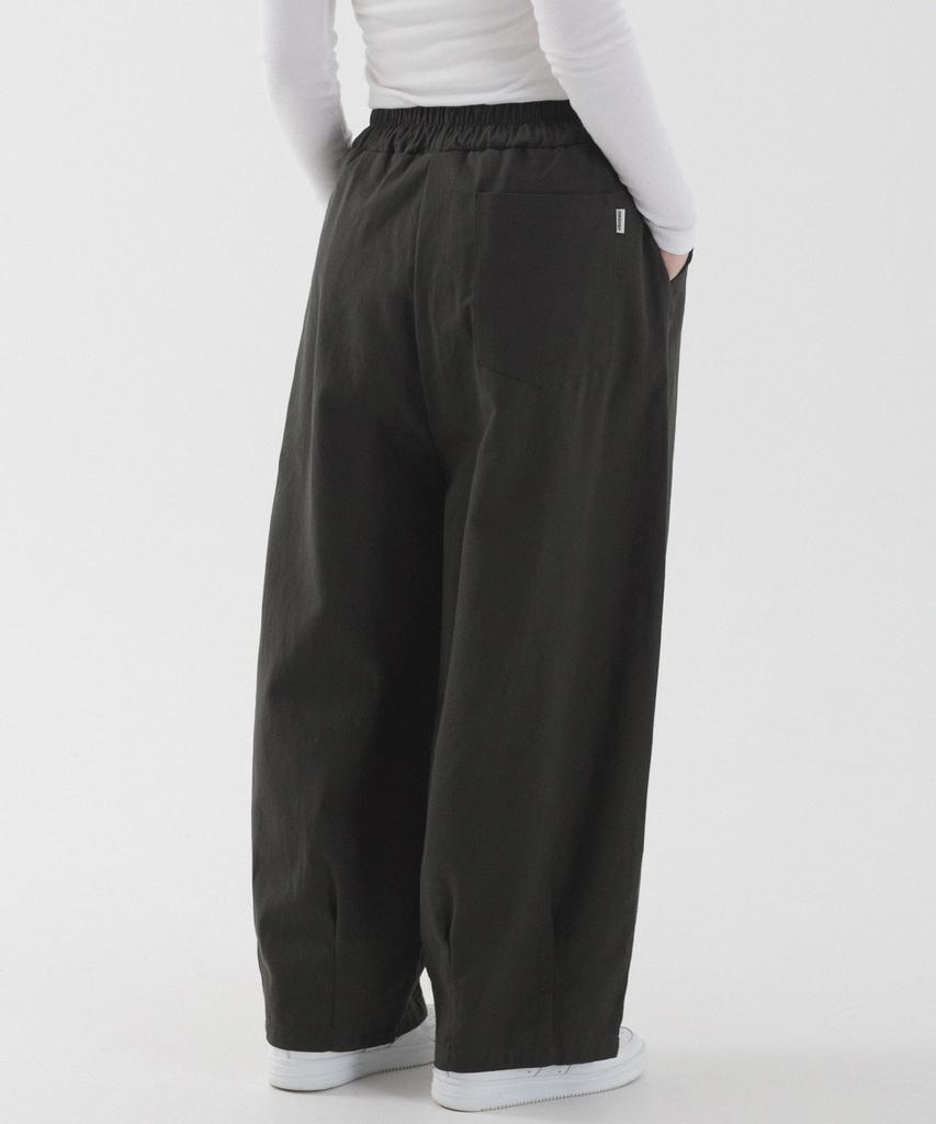 PIANER Washed Cotton Balloon Pants (Charcoal)