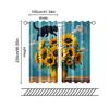 2 Pcs, Filtering Curtains (excluding Rods, Non-movable, Without Batteries) Funny Black Cat Vase for Use In Bedrooms and Living