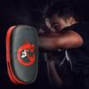 PU Leather Muay Thai Pad Curved Foot Target Pad Kick Target for Muay Thai Taekwondo Martial Arts Training