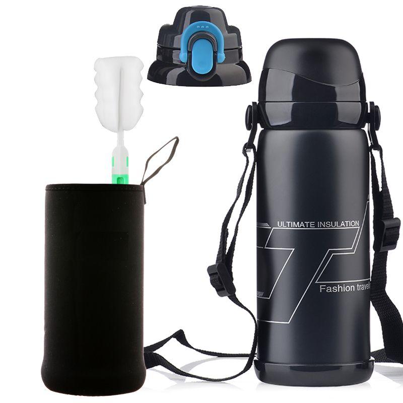 Large Capacity Insulation Cup 800ml Vacuum Flasks Portable Stainless Steel Thermos Cup Water Bottle Travel Tea Mug Office Thermos Cup