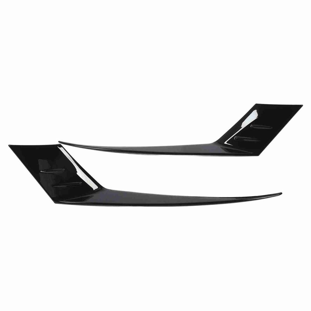 1 Pair Headlight Eyebrow Exterior Decor Left Right Front Headlight Eyelid for Accord 2023 Gloss Black