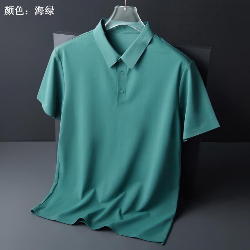 

Quick-drying ice silk short-sleeved T-shirt printing summer tooling workwear embroidered men s and women s half-sleeved polo shirt workwear M салатный
