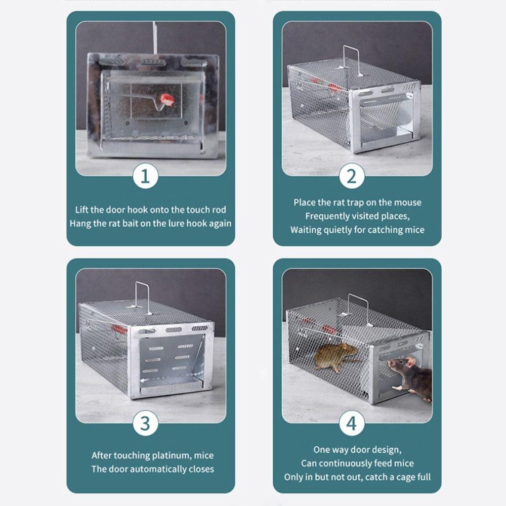 Large Capacity Multi-Catch Rodent Mouse Trap Humane Live Animal Trap Indoor and Outdoor