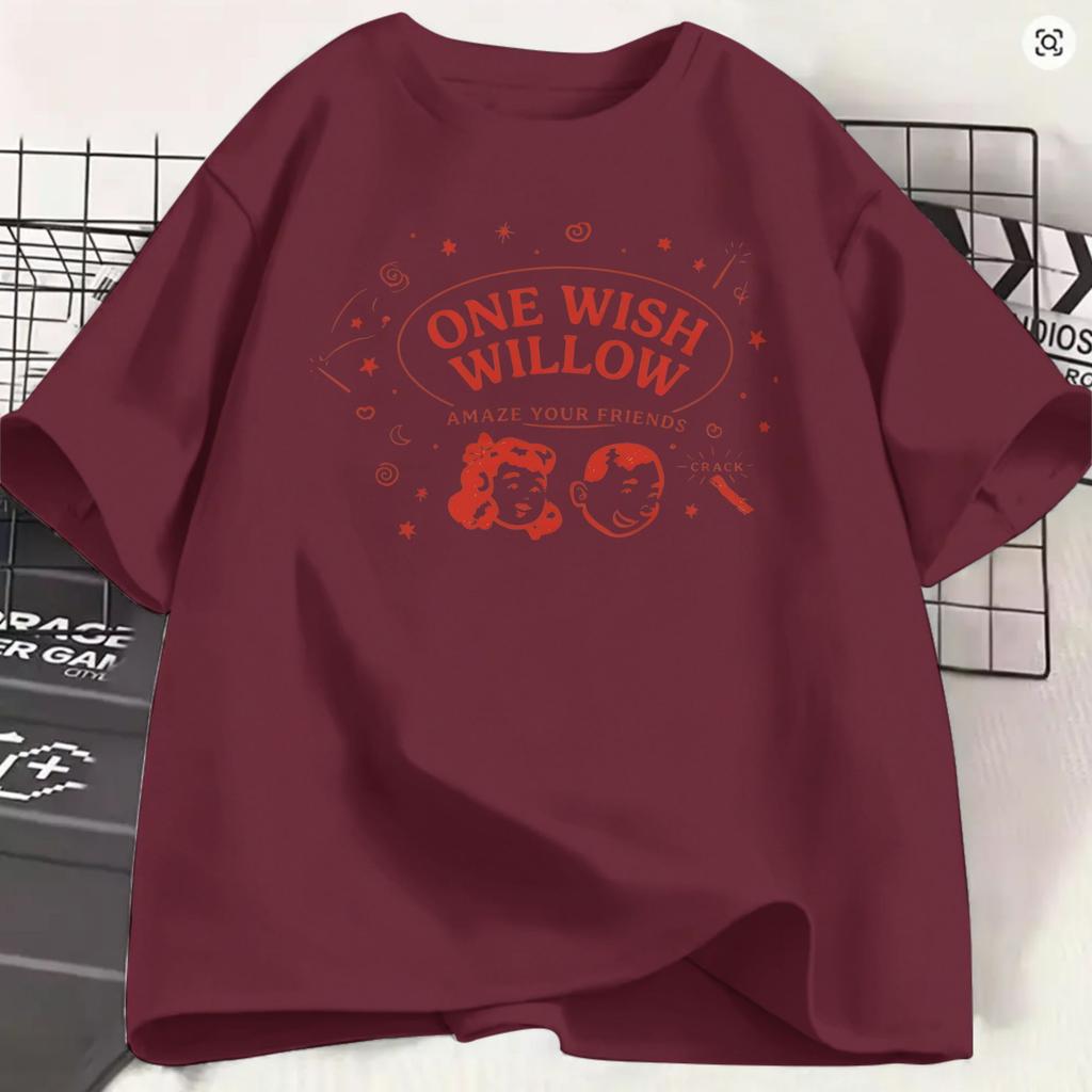 Vintage Obsession Movie 2026 Tshirt Unisex Round Neck Pure Cotton T Shirts One Wish Willow Short Sleeve Tees Birthday Gift Tops