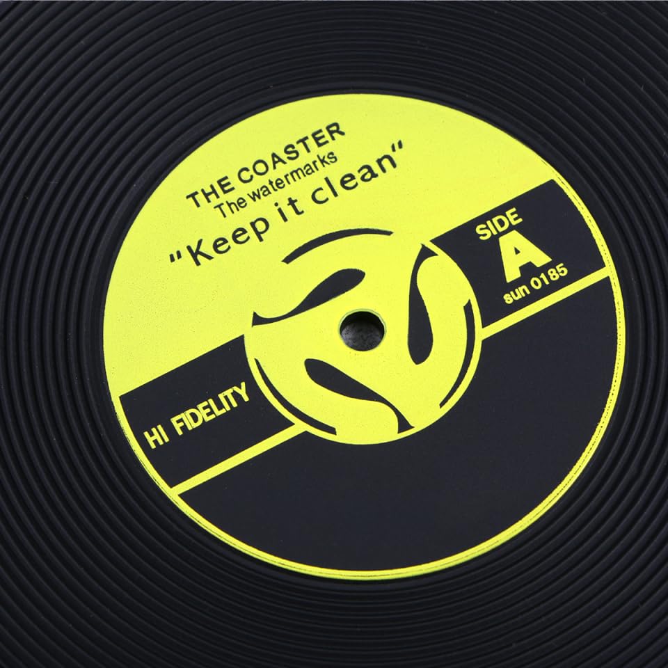 NUOLUX Silikon Untersetzer, Tassenuntersetzer, Silikon Untersetzer für Tassen, CDs, Schallplatten, Stilvoll, Rutschfest, Isolierend, 4er Set